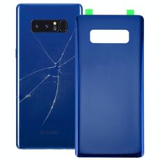 Cover posteriore batteria per Galaxy Note 8 con adesivo (blu)
