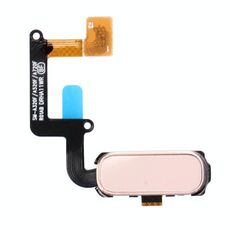 Cavo flessibile pulsante home con identificazione dell'impronta digitale per Galaxy A3 (2017) / A320 e A5 (2017) / A520 e A7 (2017) / A720 (rosa)