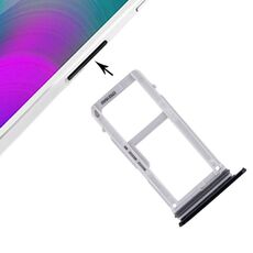 Vassoio scheda SIM per Galaxy A3 (2017) / A320 + vassoio scheda Micro SD (nero)