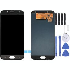 Schermo LCD originale Super AMOLED per Galaxy J7 (2017) / J7 Pro, J730F/DS, J730FM/DS con digitalizzatore assemblaggio completo (nero)