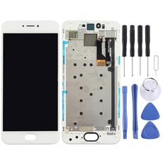 Schermo LCD originale per Meizu Pro 6 con assemblaggio completo di digitalizzatore (bianco)