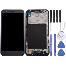 Schermo LCD TFT per LG Stylo 3 Plus / TP450 / MP450 Digitizer Assemblaggio completo con cornice (nero)