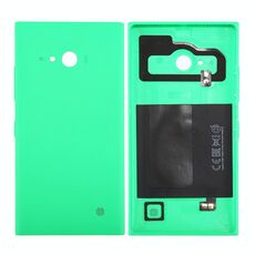 per Nokia Lumia 735 Cover posteriore per batteria NFC a tinta unita (verde)