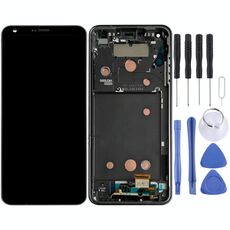 Schermo LCD originale per LG G6 / H870 / H870DS / H872 / LS993 / VS998 / US997 Digitizer Assemblaggio completo con cornice (Nero)