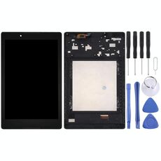 Schermo LCD OEM per tablet Lenovo A8-50 con digitalizzatore assemblaggio completo con cornice (nero)