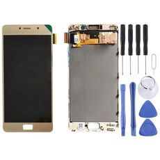Schermo LCD OEM per Lenovo Vibe P2 / P2a42 / P2c72 Assemblaggio completo con cornice (oro)