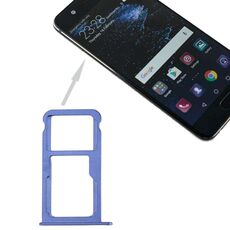 Per Huawei P10 Vassoio per scheda SIM e vassoio per scheda SIM / Micro SD (blu)