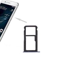 Per Huawei P10 Lite Vassoio per scheda SIM e vassoio per scheda SIM / Micro SD (blu)