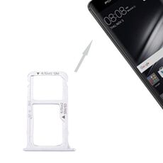 Per Huawei Mate 9 Vassoio per scheda SIM e vassoio per scheda SIM / Micro SD (bianco)