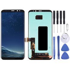Display LCD originale + Touch Panel per Galaxy S8 + / G955 / G955F / G955FD / G955U / G955A / G955P / G955T / G955V / G955R4 / G955W / G9550 (nero)