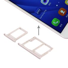 Vassoio per scheda SIM per Galaxy J5 Prime / G570 e J7 Prime / G610 + vassoio per scheda Micro SD e SIM (oro)