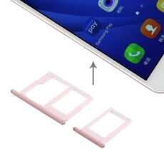 Vassoio per scheda SIM per Galaxy J5 Prime / G570 e J7 Prime / G610 + vassoio per scheda Micro SD e SIM (oro rosa)