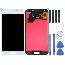 Schermo LCD (TFT) + Touch Panel per Galaxy S5 / G900, G900F, G900I, G900M, G900A, G900T, G900W8, G900K, G900L, G900S (bianco)