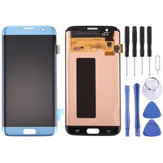 Display LCD originale + pannello touch per Galaxy S7 Edge / G9350 / G935F / G935A / G935V (blu)