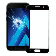 Per Galaxy A3 (2017) / A320 Lente in vetro esterno per schermo frontale (nero)