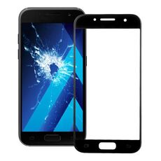 Per Galaxy A7 (2017) / A720 Lente in vetro esterno per schermo frontale (nero)