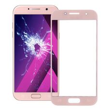 Per Galaxy A7 (2017) / A720 Lente in vetro esterno per schermo frontale (rosa)