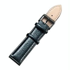 CAGARNY Cinturino per orologi alla moda semplice Cinturino in pelle con fibbia nera, larghezza: 20 mm (nero)