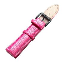 CAGARNY Cinturino per orologi alla moda semplice Cinturino in pelle con fibbia nera, larghezza: 20 mm (magenta)