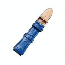CAGARNY Simple Fashion Watches Band Cinturino in pelle con fibbia dorata, larghezza: 18 mm (blu)