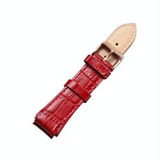 CAGARNY Simple Fashion Watches Band Cinturino in pelle con fibbia in oro, larghezza: 18 mm (rosso)