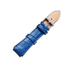 CAGARNY Simple Fashion Watches Band Cinturino in pelle con fibbia argento, larghezza: 18 mm (blu)