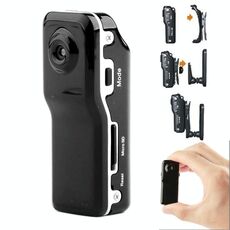 Mini videocamera digitale 3 in 1 MD80 Videocamera POCKET DV con 720 * 480 pixel, angolo di visione: 60 gradi (nero)