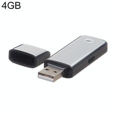 Registratore vocale USB + disco flash USB da 8 GB (nero)
