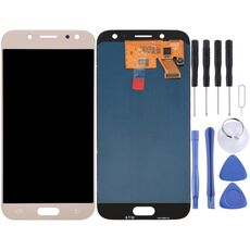 Schermo LCD originale Super AMOLED per Galaxy J5 (2017)/J5 Pro 2017, J530F/DS, J530Y/DS con digitalizzatore completo (oro)
