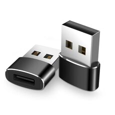 2 PCS USB-C / TYPE-C Femmina a USB 2.0 Adattatore maschile, ricarica e trasmissione di supporto