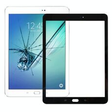 Per Galaxy Tab S2 9.7 / T810 / T813 / T815 / T820 / T825 Lente in vetro esterno per schermo anteriore (nero)