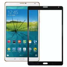 Per Galaxy Tab S 8.4 LTE / T705 Lente in vetro esterno per schermo frontale (nero)