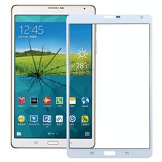 Per Galaxy Tab S 8.4 LTE / T705 Lente in vetro esterno per schermo frontale (bianco)