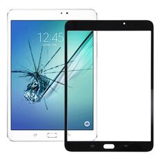 Per Galaxy Tab S2 8.0 / T713 Lente in vetro esterno per schermo frontale (nero)