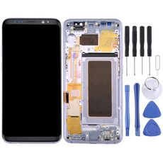 Schermo LCD originale + Touch Panel originale con cornice per Galaxy S8 / G950 / G950F / G950FD / G950U / G950A / G950P / G950T / G950V / G950R4 / G950W / G9500 (grigio)