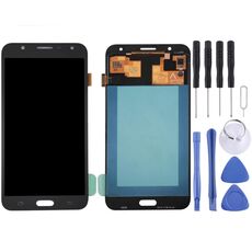 Display LCD originale + pannello touch per Galaxy J7 Neo, J701F / DS, J701M (nero)