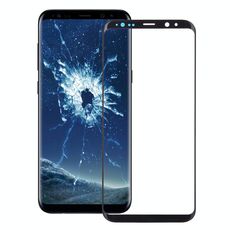 Per Galaxy S9 + Lente in vetro esterno per schermo anteriore (nero)