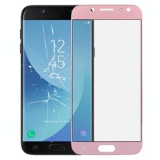 Per Galaxy J5 (2017) / J530 Lente in vetro esterno per schermo frontale (oro rosa)
