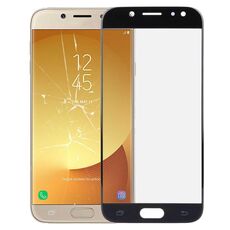 Per Galaxy J7 (2017) / J730 Lente in vetro esterno per schermo frontale (nero)