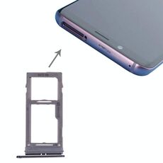 Vassoio per scheda SIM e micro SD per Galaxy S9+ / S9 (nero)