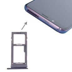 Per Galaxy S9+ / S9 Vassoio per scheda SIM e Micro SD (grigio)