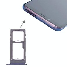 Vassoio per scheda SIM e micro SD per Galaxy S9+ / S9 (blu)