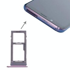 Vassoio per scheda SIM e micro SD per Galaxy S9+ / S9 (viola)