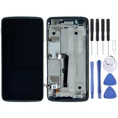 Schermo LCD OEM per Alcatel One Touch Idol 4 LTE / 6055 Digitizer Assemblaggio completo con cornice (Nero)