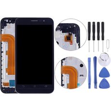 Schermo LCD OEM da 5,0 pollici per Asus Zenfone Go ZB500KL X00AD Digitizer Assemblaggio completo con cornice (nero)