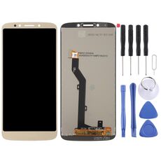 Schermo LCD TFT per Motorola Moto E5 con assemblaggio completo di digitalizzatore (oro)