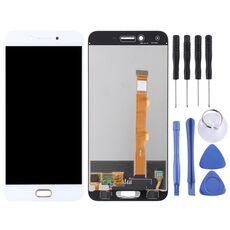 Schermo LCD TFT per OPPO A77 con assemblaggio completo di digitalizzatore (bianco)