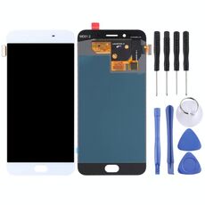 Schermo LCD originale per OPPO R9s con assemblaggio completo di digitalizzatore (bianco)