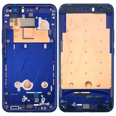 per HTC U11 Piastra cornice cornice LCD alloggiamento anteriore (blu scuro)