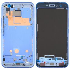 per HTC U11 Piastra cornice cornice LCD alloggiamento anteriore (blu)